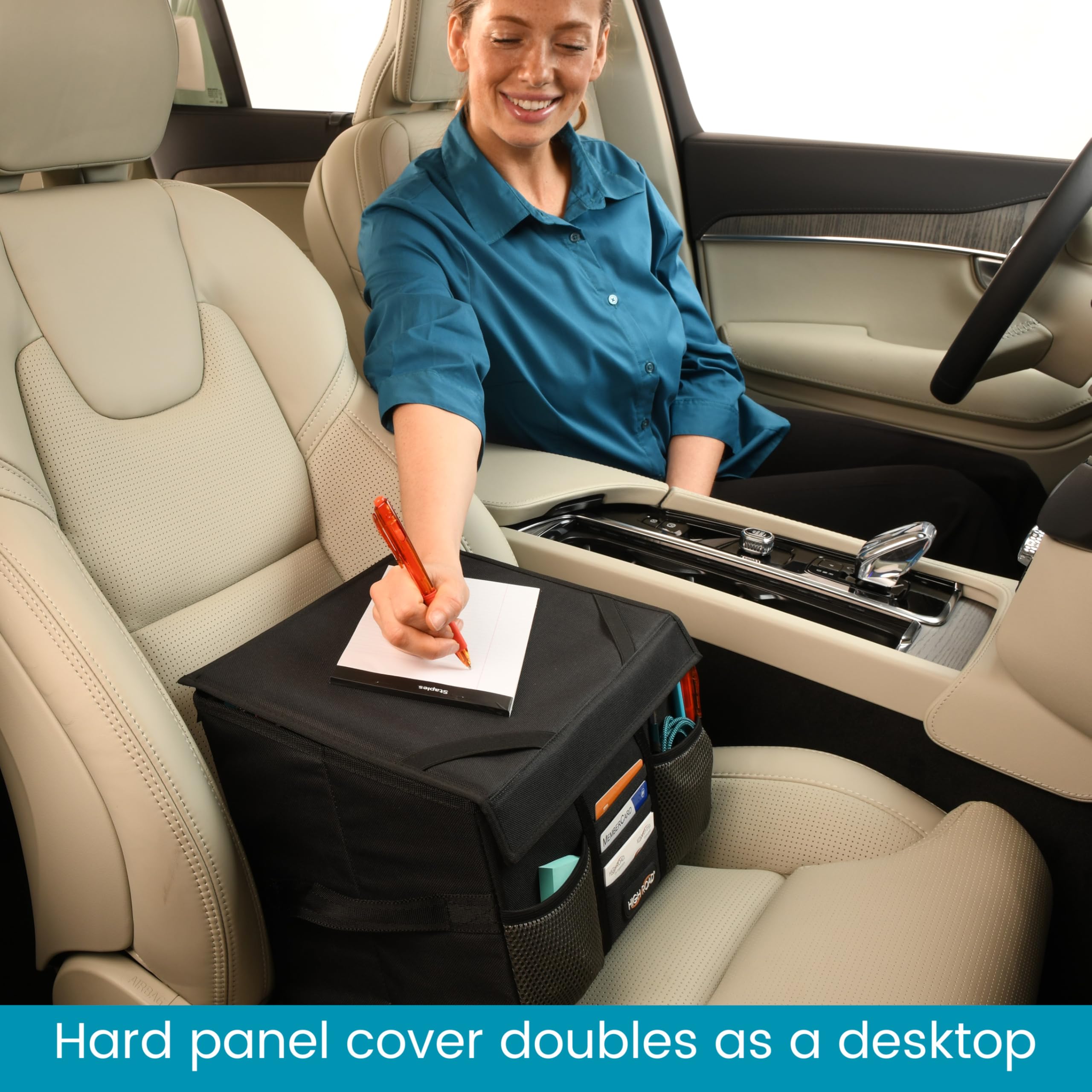 High Road Carganizer Front Seat Car Office Organizer and Mobile Office Work Truck Organizer with Filing Dividers and Desk Top Cover | Front Seat, Mobile Office, Filing Dividers, Desk Top Cover - Image 4