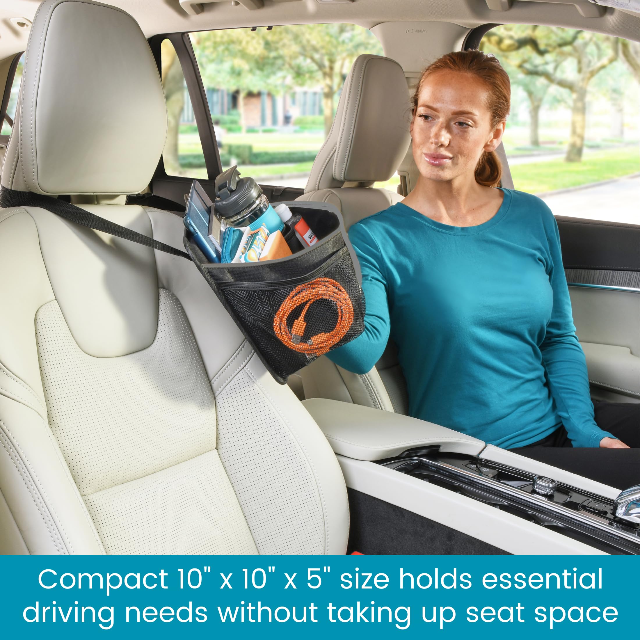 High Road DriverStash Front Seat Car Organizer with Insulated Cup Holder - Image 6