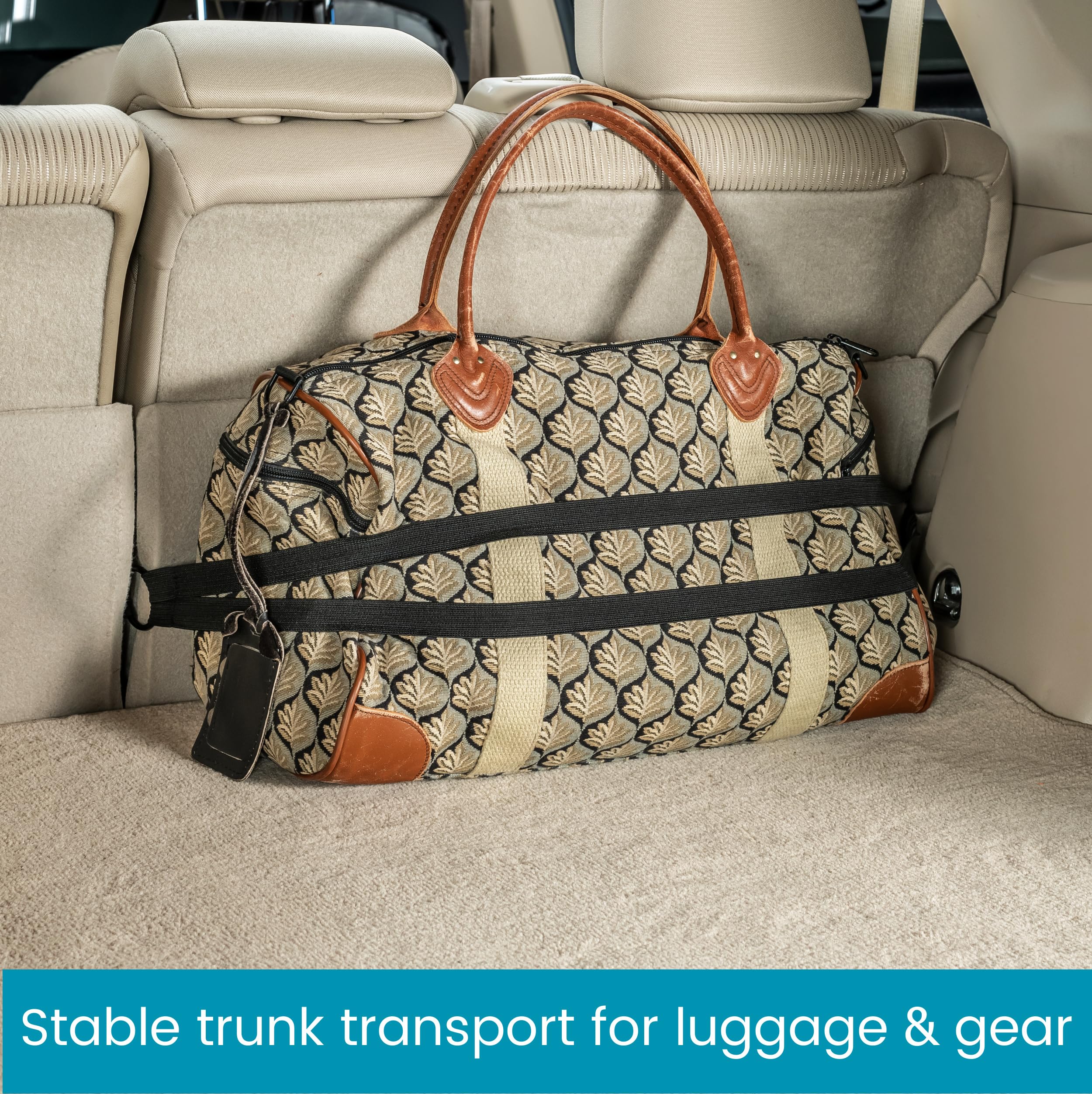 High Road HoldTight Car Purse Holder, Grocery Bag Holder and Package Strap for the Front Seat, Back Seat or Trunk - 2-pack - Image 4