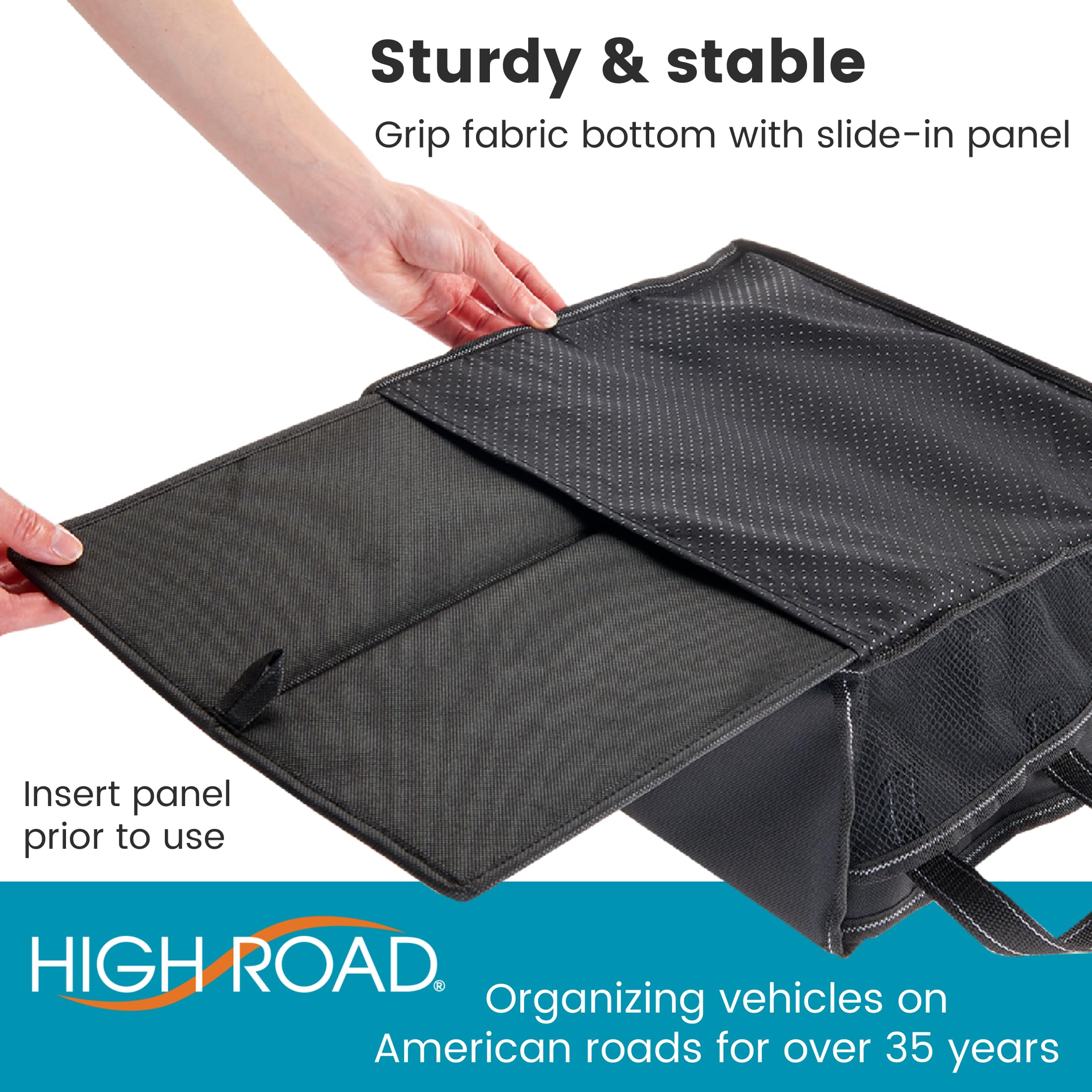 High Road SeatStash Car Front Seat Organizer for Driver and Office Storage with Tissue Holder and Divided Multipurpose Compartments - Image 5