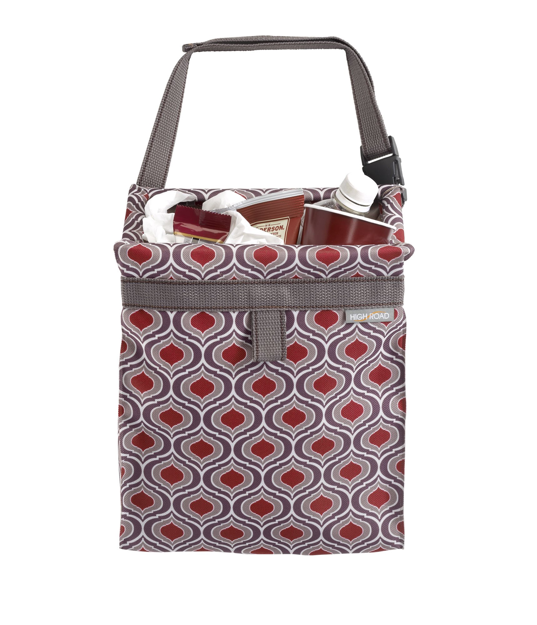 High Road TrashStash Hanging Car Garbage Bag with Push-Close Lid and Waterproof Bin for Car, SUV and Truck Seat Backs - Holds 3 Gallons of Car Trash - Image 3